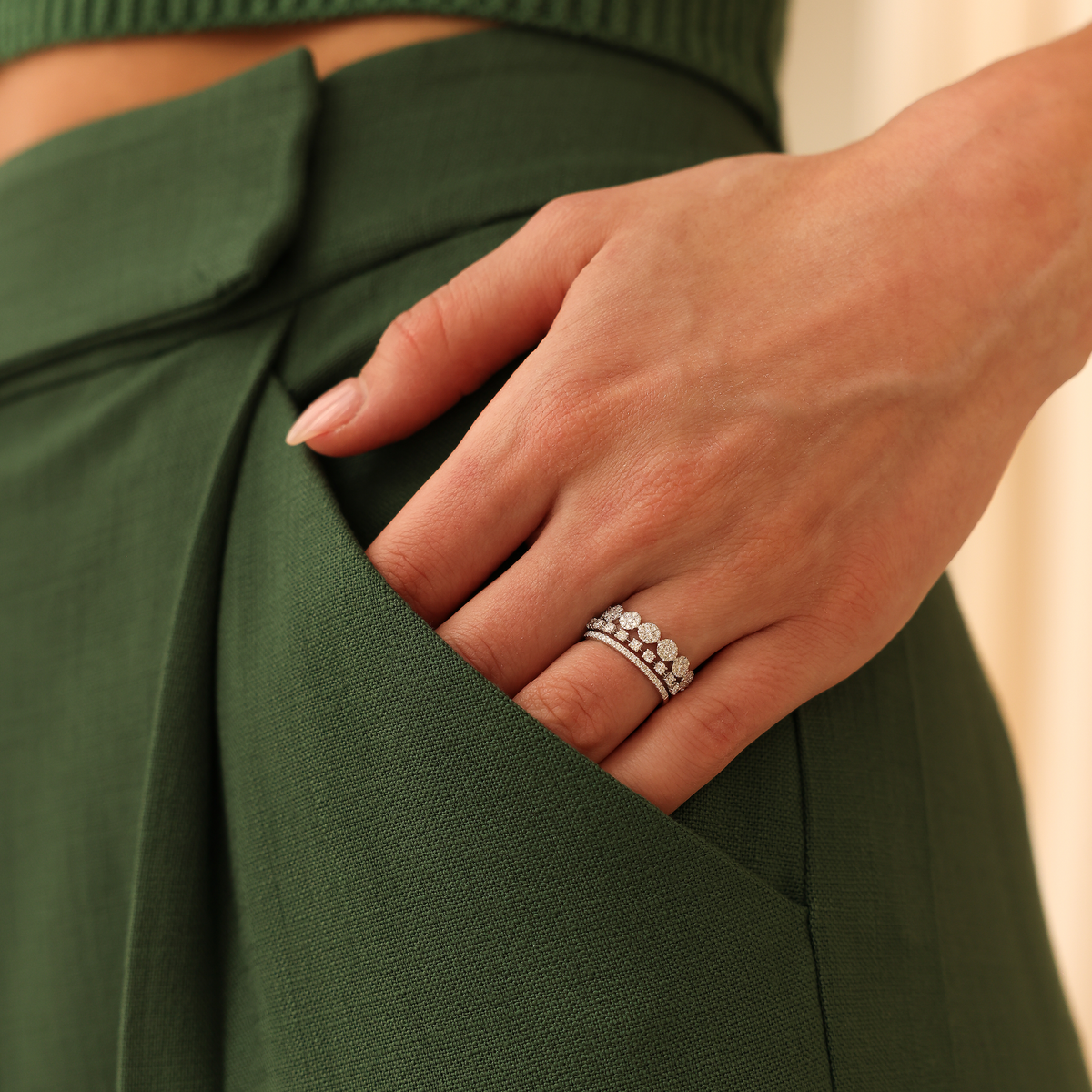 Ava Bea Double Row Ring