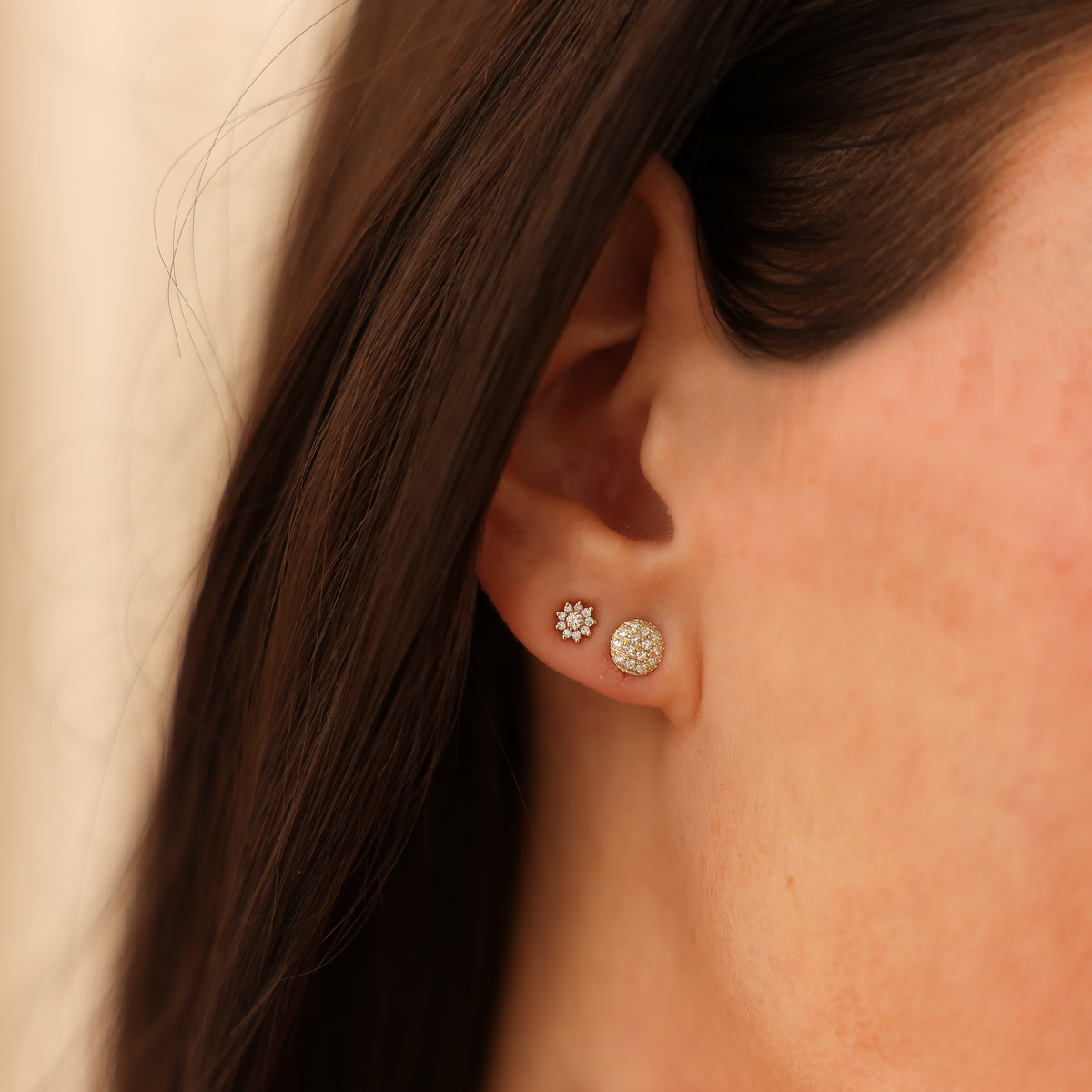 Lauren Joy Mini Disc Studs