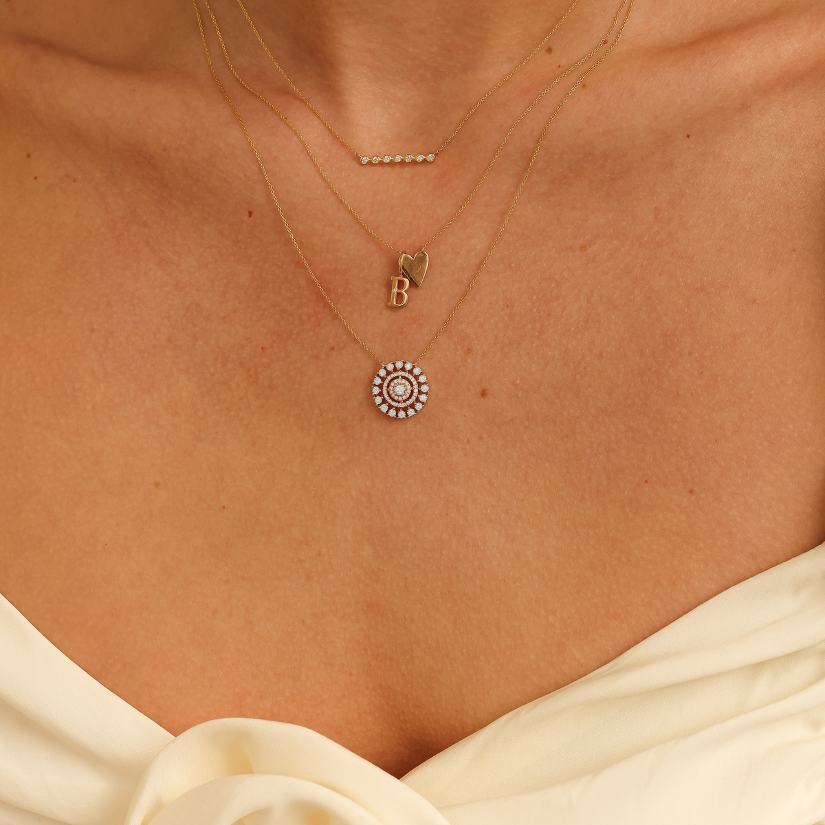 Lulu Jack Bezel Bar Necklace