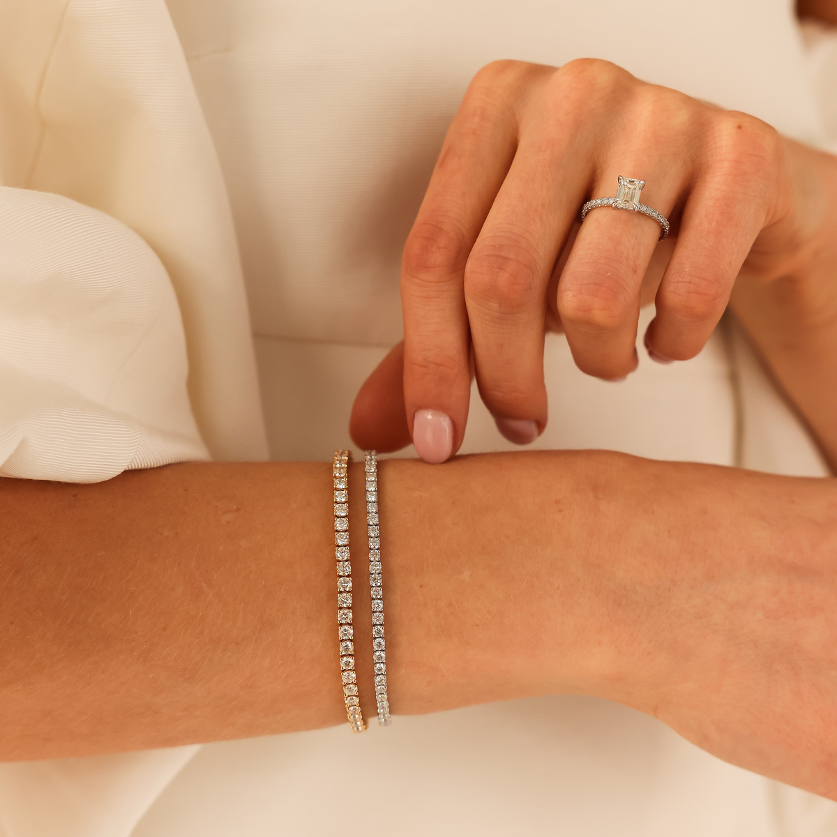 DRD 6.00 Ct. Total Weight Tennis Bracelet