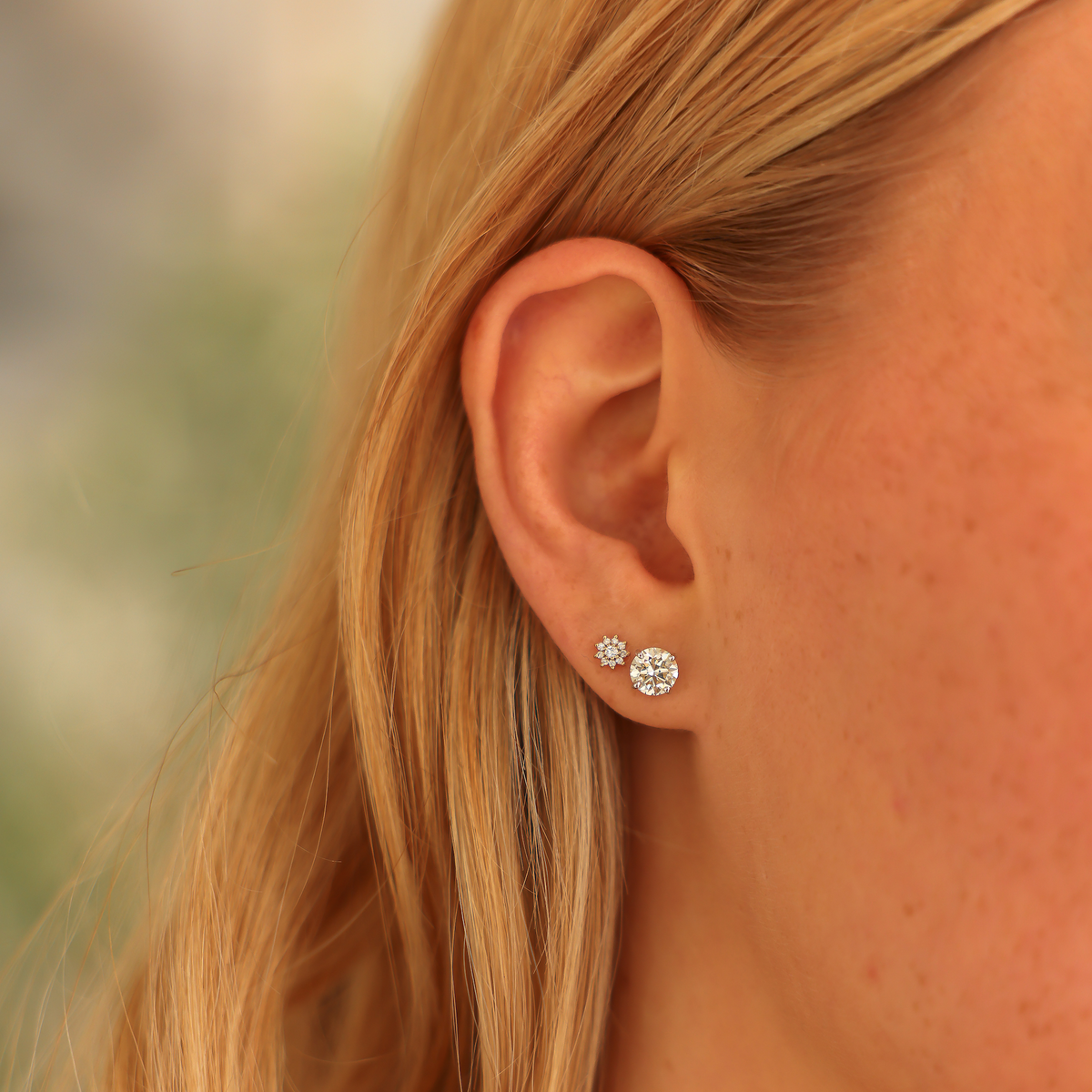 Jennifer Yamina Pointed Flower Studs