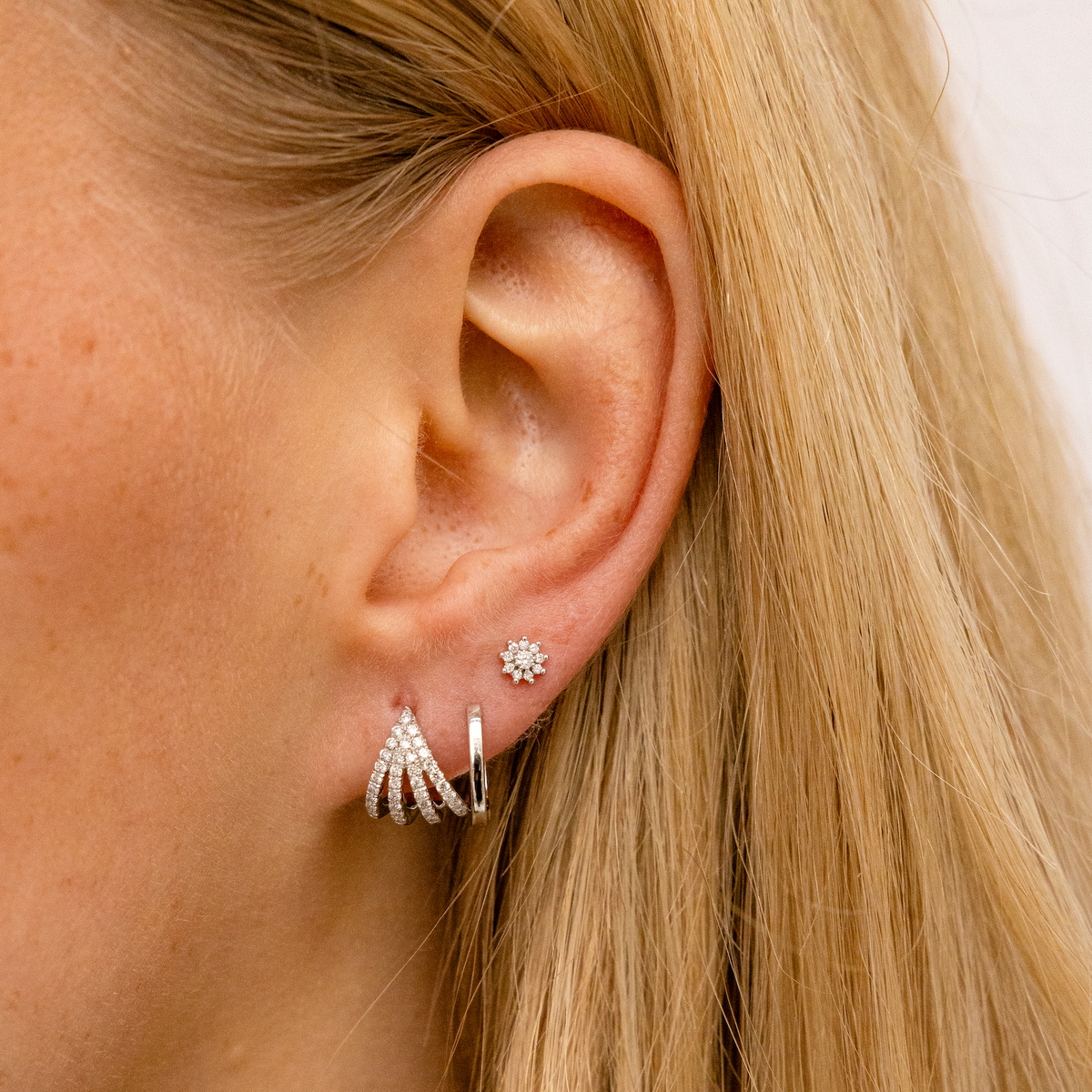 Jennifer Yamina Pointed Flower Studs