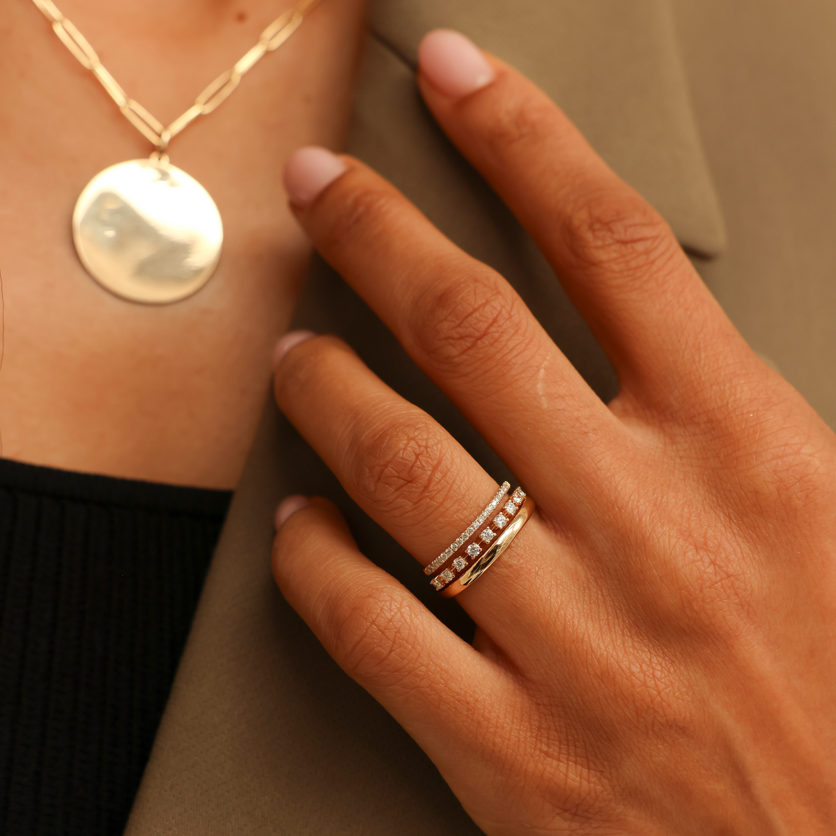 Ava Bea Double Row Ring