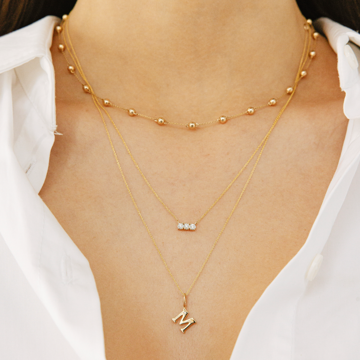 Ava Bea Bar Necklace