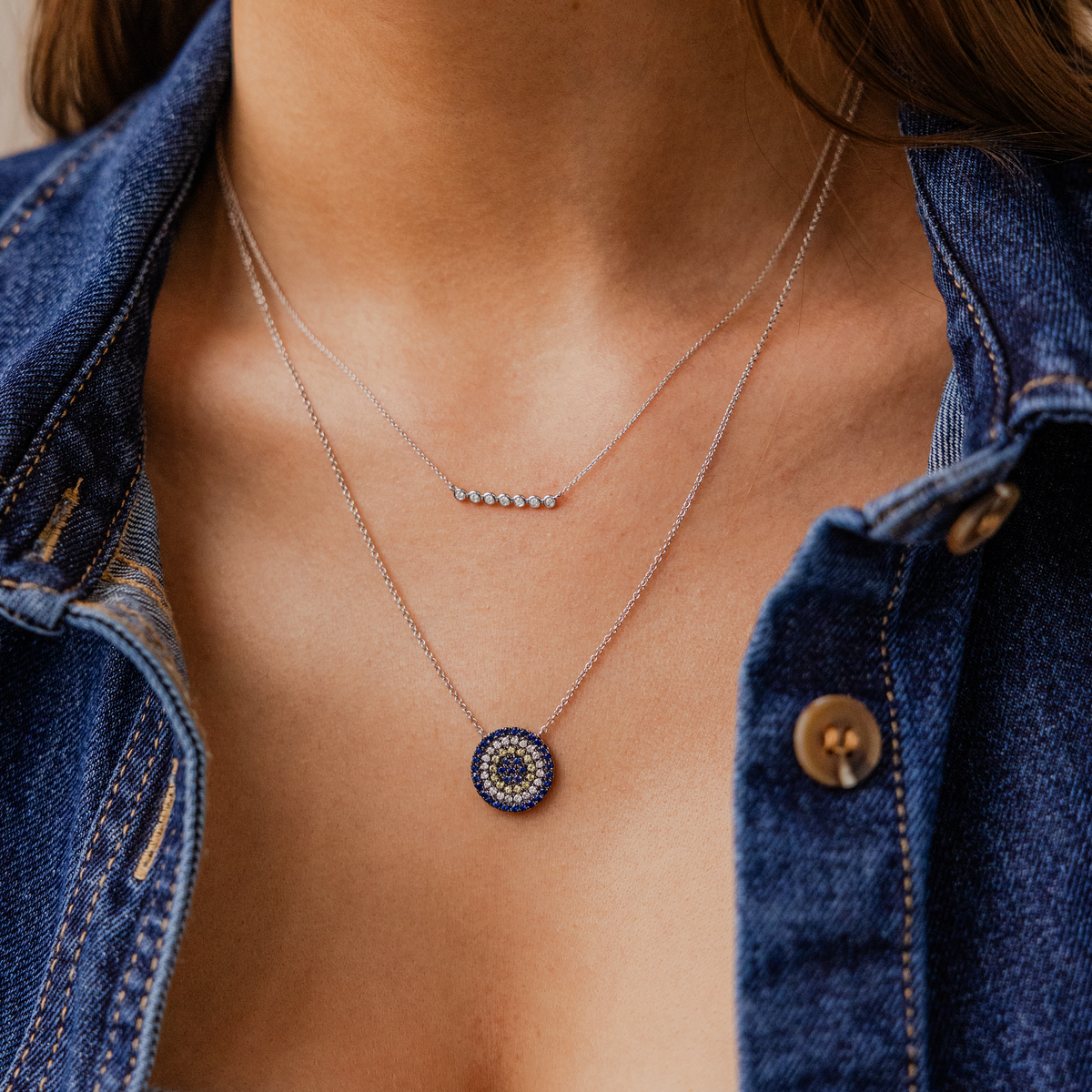 Carly Michelle Evil Eye Necklace