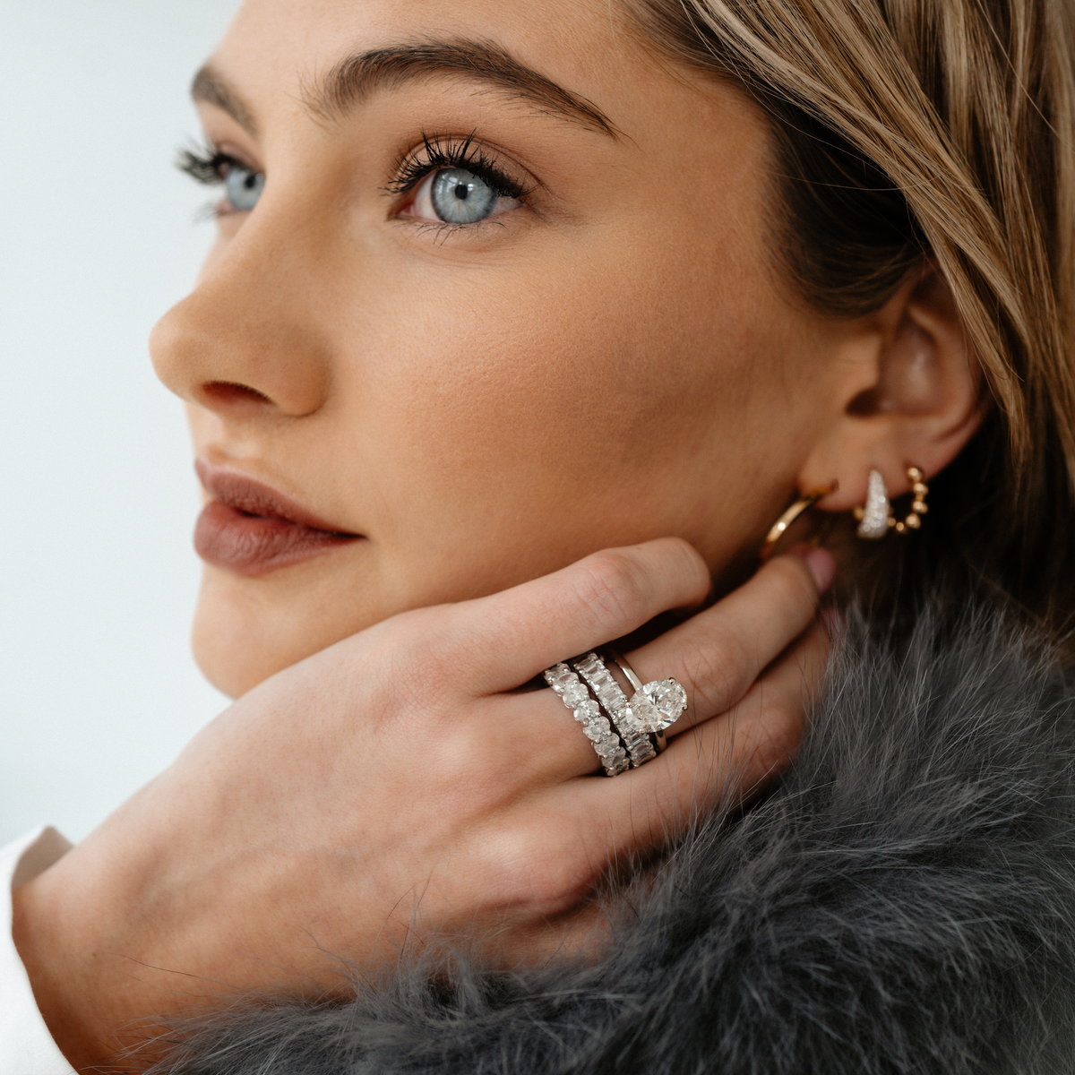 DRD 0.30 Ct. Emerald Cut Diamond Eternity Ring