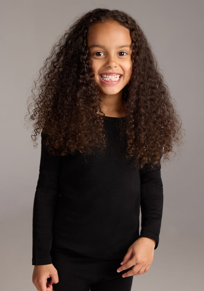 Kids Explorer Base Layer Top - Black