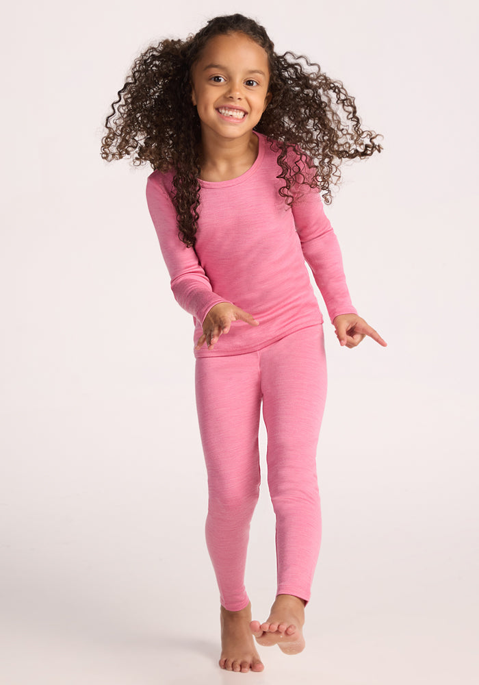 Kids Explorer Base Layer Top - Pinky Promise