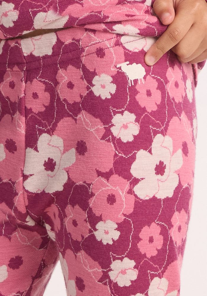 Kids Explorer Base Layer Bottoms - Rosie Posie