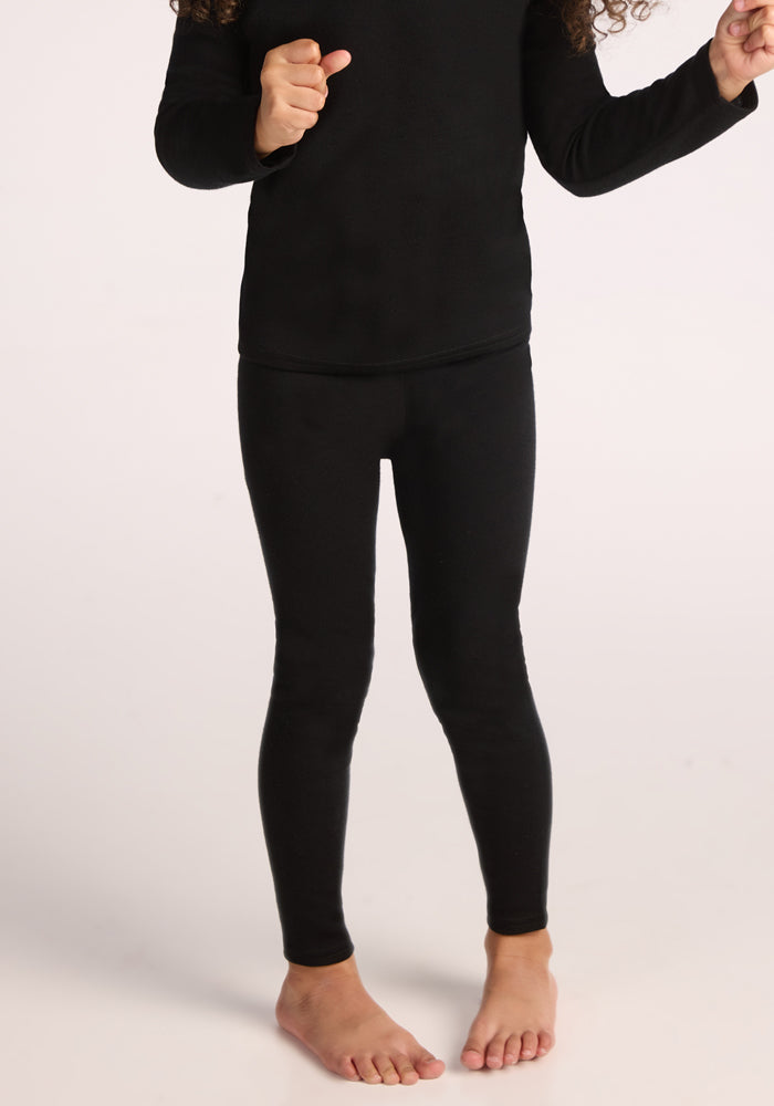 Kids Explorer Base Layer Bottoms - Black