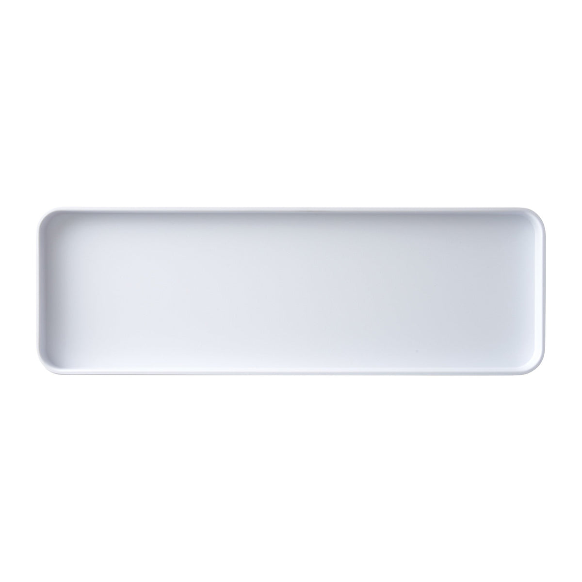 MMP-1806W - Melamine Platter, 18in L x 6in W x 1in H, Rectangular, White