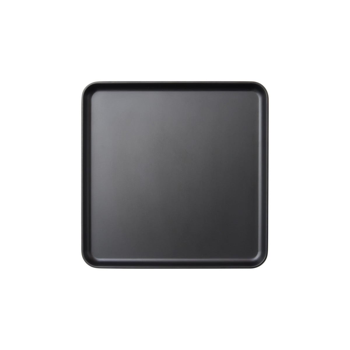 MMP-1111K - Melamine Platter, 11in L x 11in W x 1in H, Square, Black