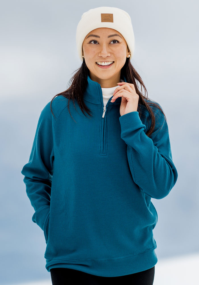 Quinn Ribbed 1/4 Zip