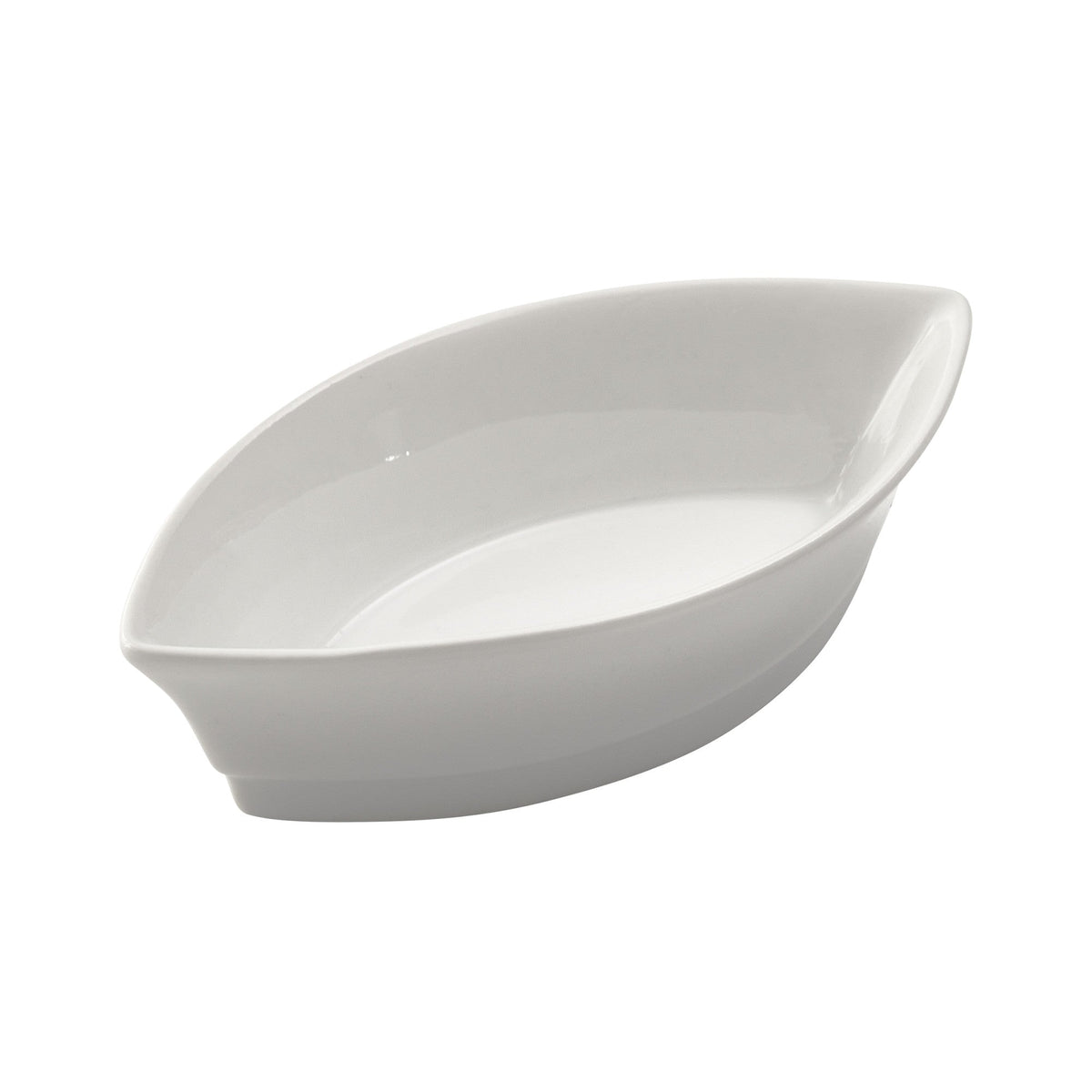 DBS-2 - Porcelain Boat Shape Specialty Dish, 2 oz - White (48 Pieces/Case)