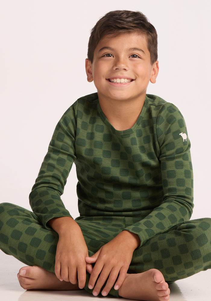 Kids Explorer Base Layer Top - Frog Hop