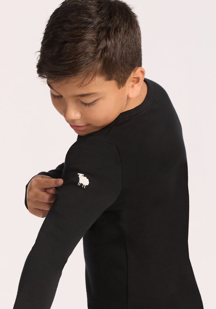 Kids Explorer Base Layer Top - Black