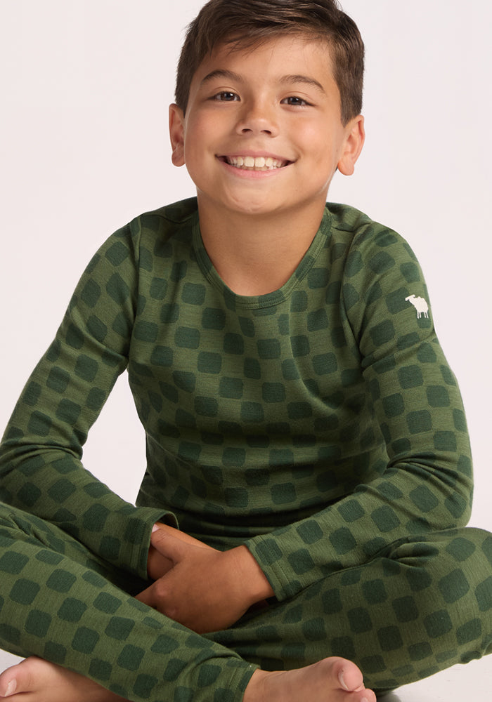Kids Explorer Base Layer Bottoms - Frog Hop