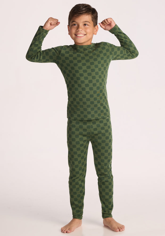 Kids Explorer Base Layer Top - Frog Hop