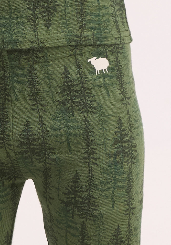 Kids Explorer Base Layer Bottoms - Forest Friends