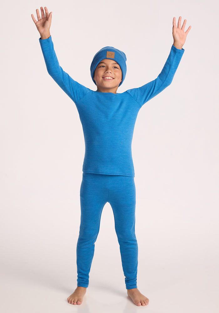 Kids Explorer Base Layer Bottoms - Blue Razz