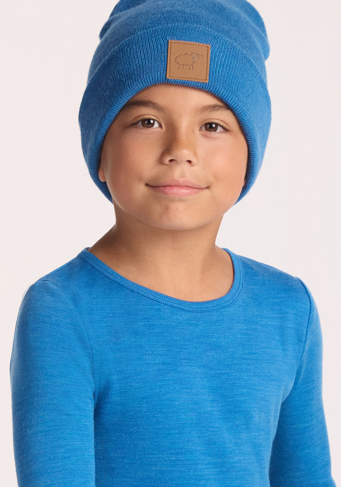 Kids Explorer Base Layer Top - Blue Razz