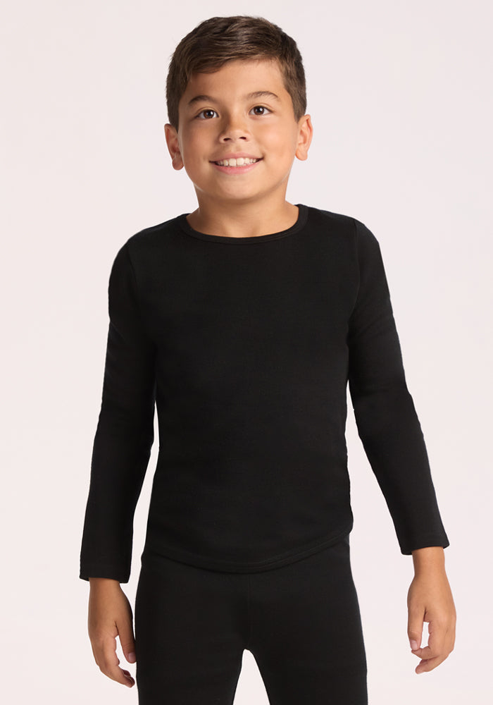 Kids Explorer Base Layer Top - Black