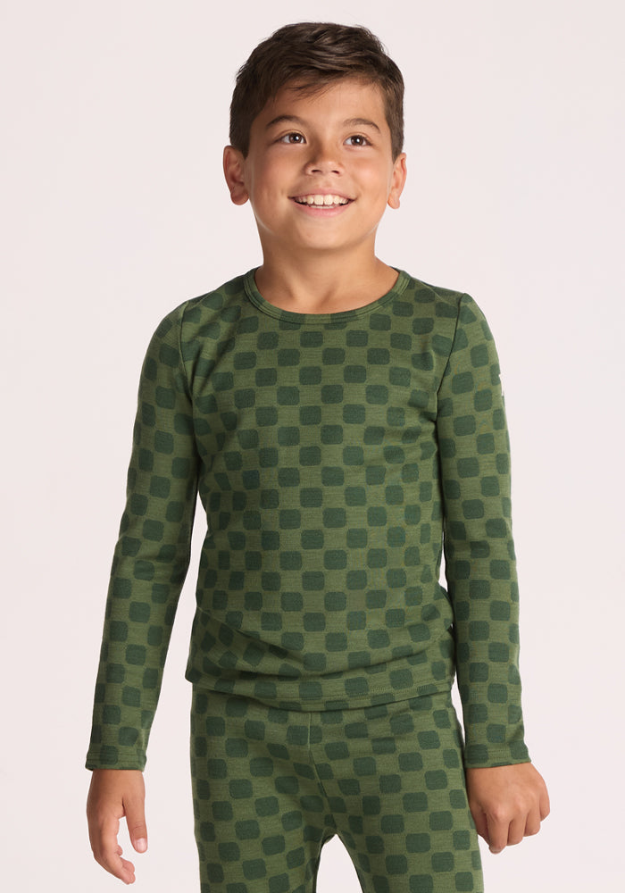Kids Explorer Base Layer Top - Frog Hop