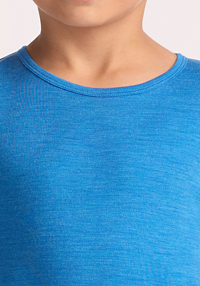 Kids Explorer Base Layer Top - Blue Razz