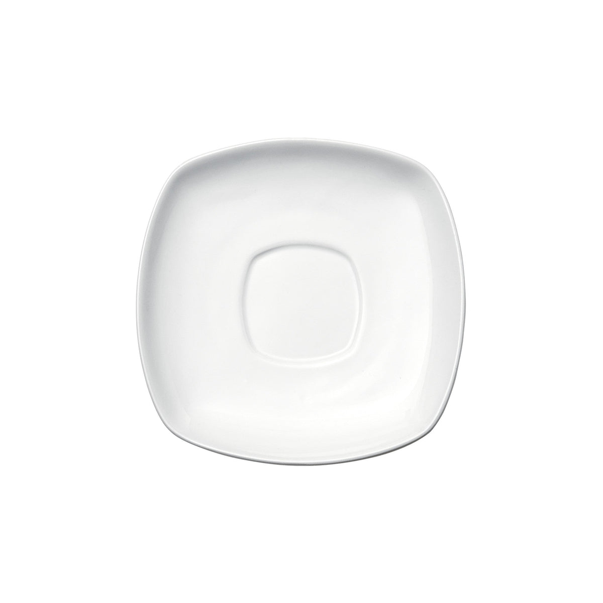 RSS-6 - Royalsquare Porcelain Square Saucer, 6"L x 6"W x 3/4"H - White (36 Pieces/Case)