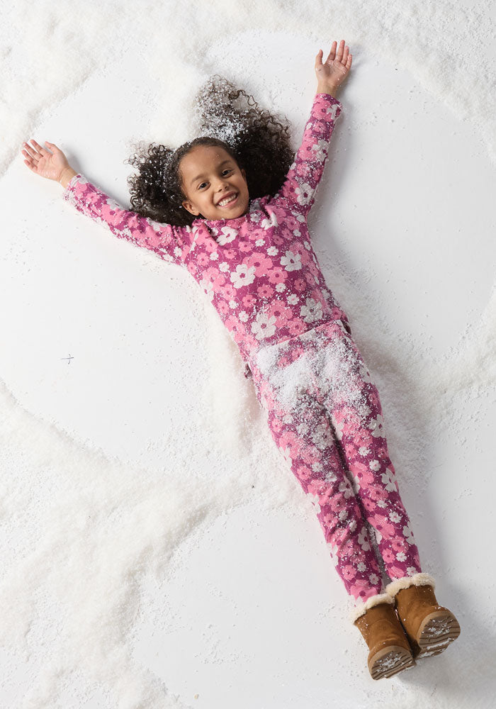 Kids Explorer Base Layer Top - Rosie Posie