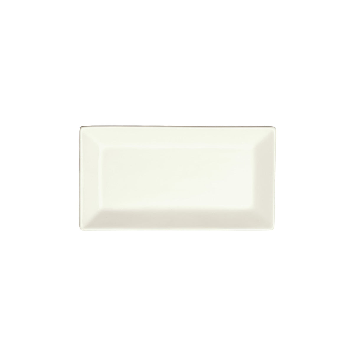 RPR-85-AW - Royalsquare Porcelain Rectangular Platter, 8-1/2"L x 4-1/2"W x 3/4"H - American White (24 Pieces/Case)
