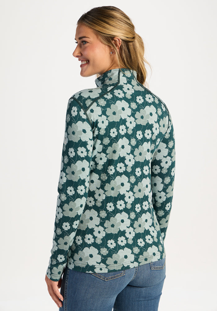 Emi 1/4 Zip - Coastal Wildflower