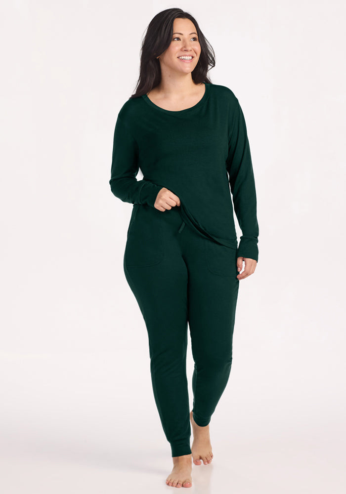 Mary Kate Lounge Pants - Deep Pine