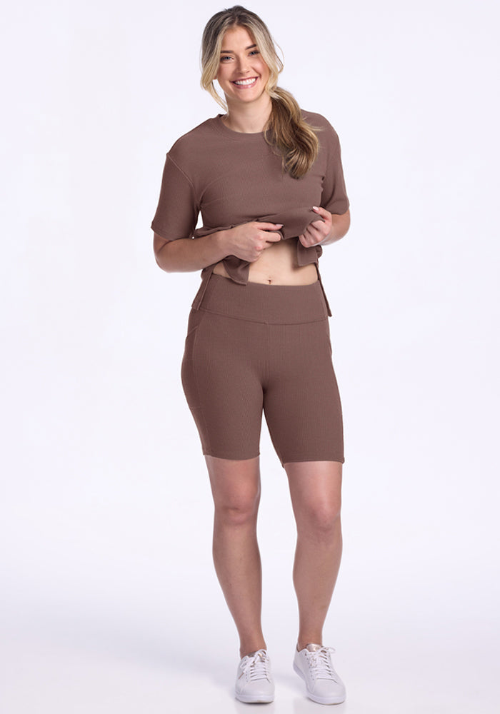 Miley Bike Shorts - Peppercorn