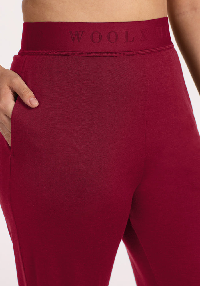 Maya Lounge Pants - Beet Red
