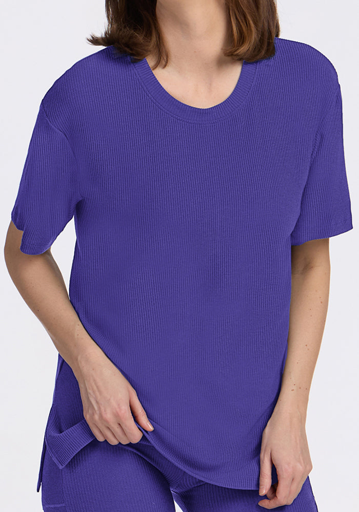Vera Ribbed Tunic - Berry Indigo