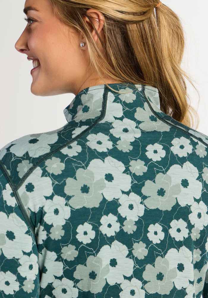 Emi 1/4 Zip - Coastal Wildflower