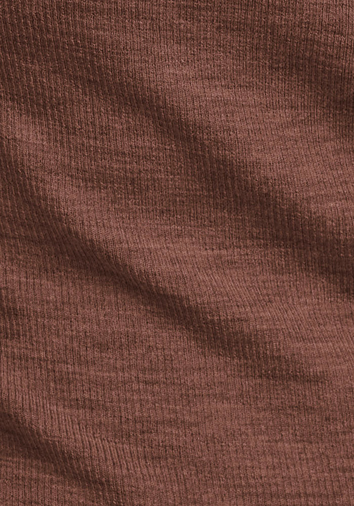 Reese Ribbed Henley - Sable Heather