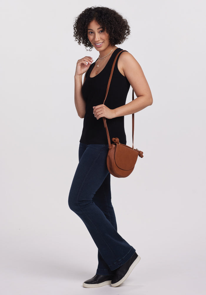 Sloane Ribbed Tank - Black