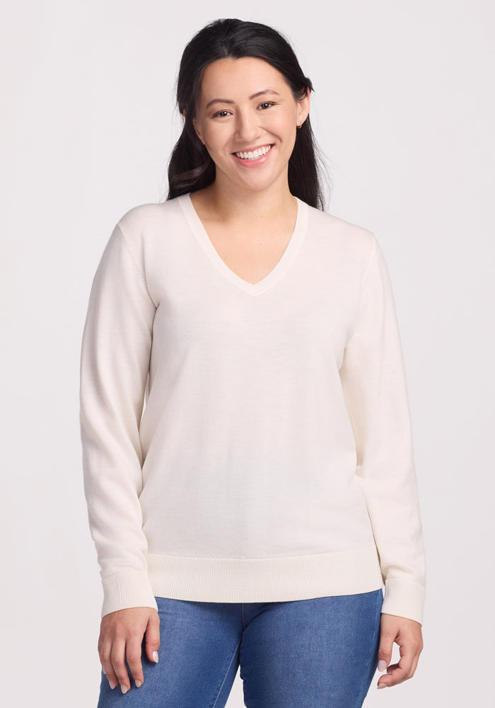 Francesca Sweater - Dewdrop Pearl
