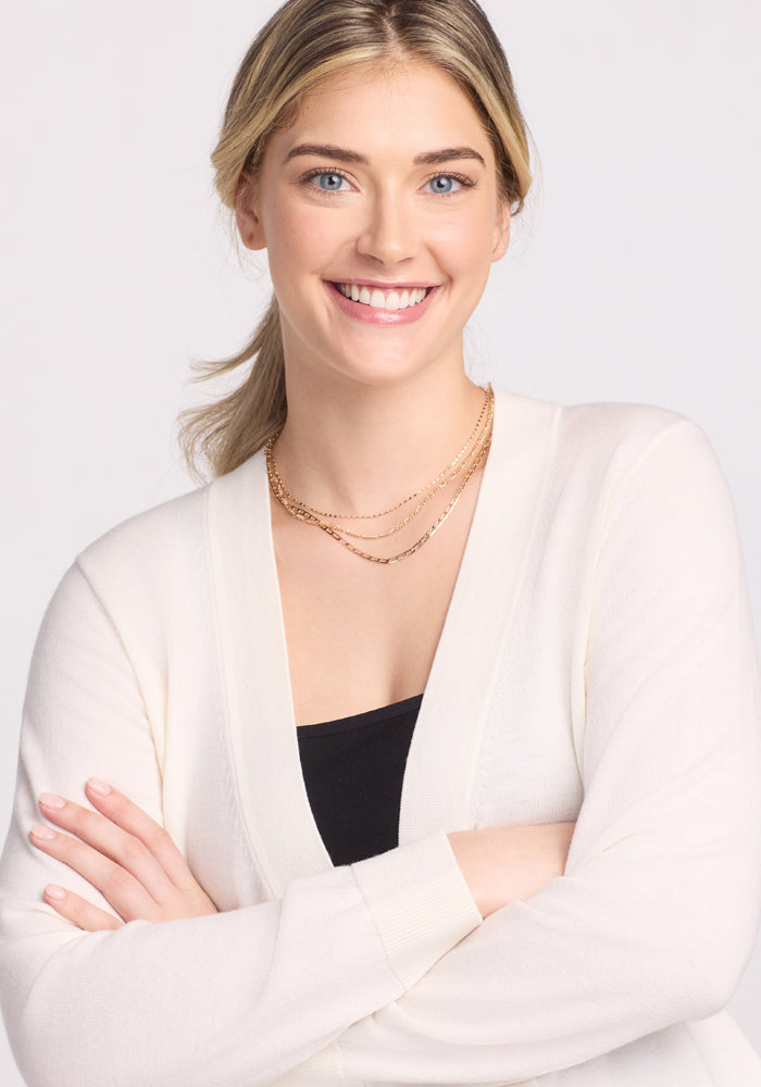 Gia Sweater - Dewdrop Pearl