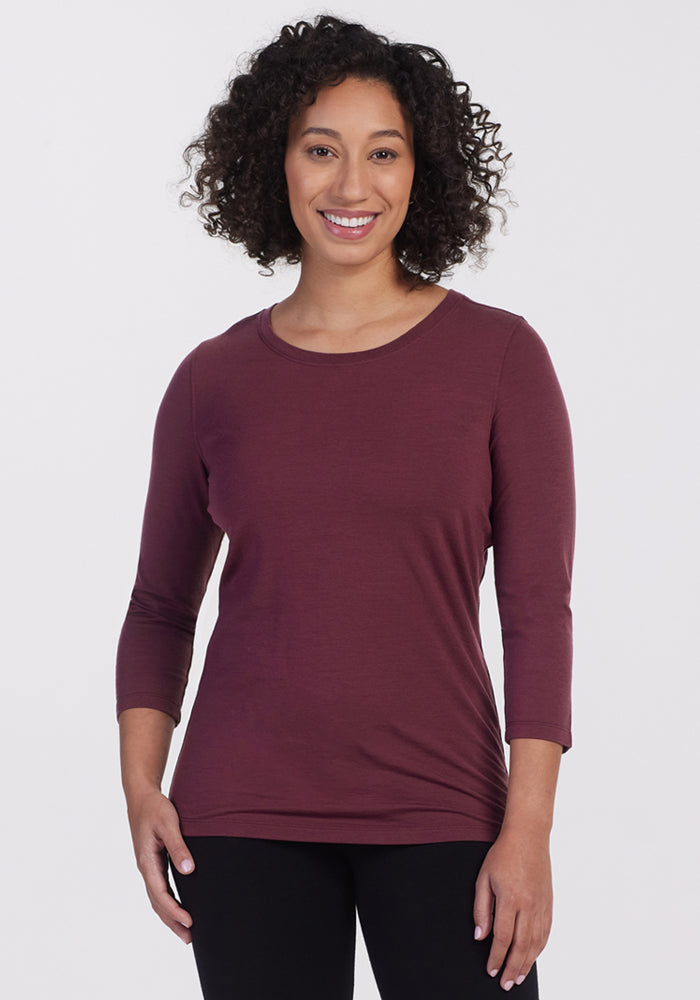 Jenny 3/4 Sleeve Crew Neck