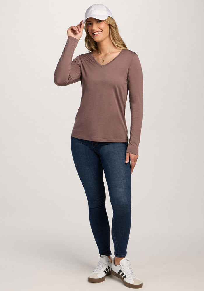 Millie Long Sleeve - Peppercorn