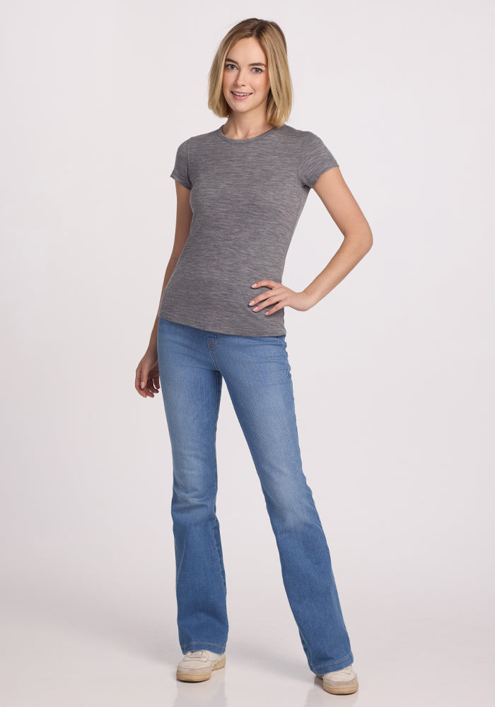 Addie Crew Neck - Graphite Heather