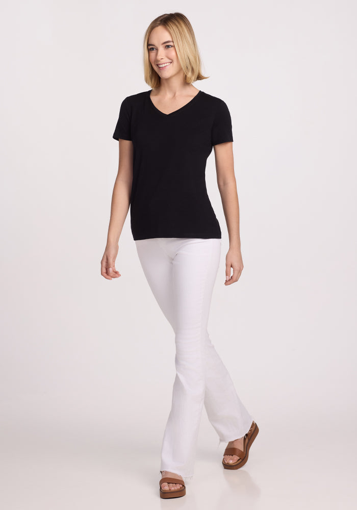 Junie V Neck - Black
