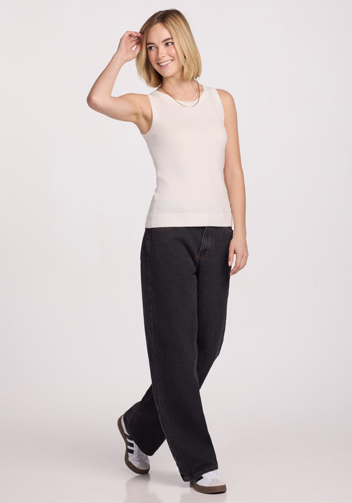 Chessy Tank Top - Dewdrop Pearl