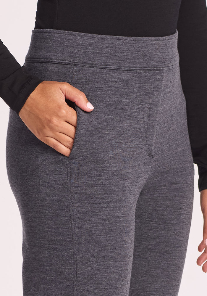 Emerson Straight Leg Pants Petite - Cinder Melange
