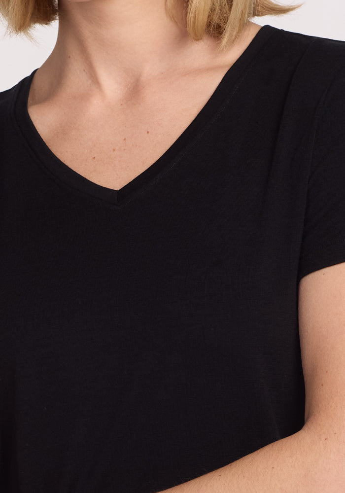 Junie V Neck - Black