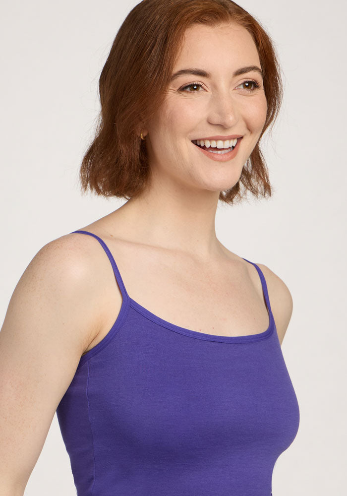 Teagen - Cami With Shelf Bra - Berry Indigo
