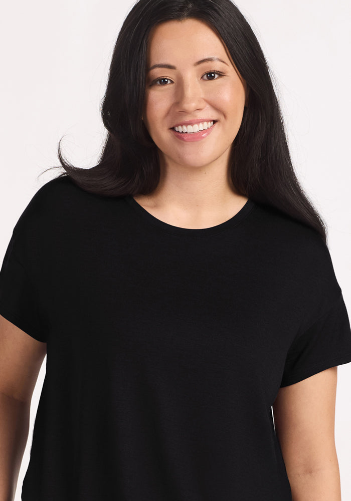 Billie Lounge Tee - Black